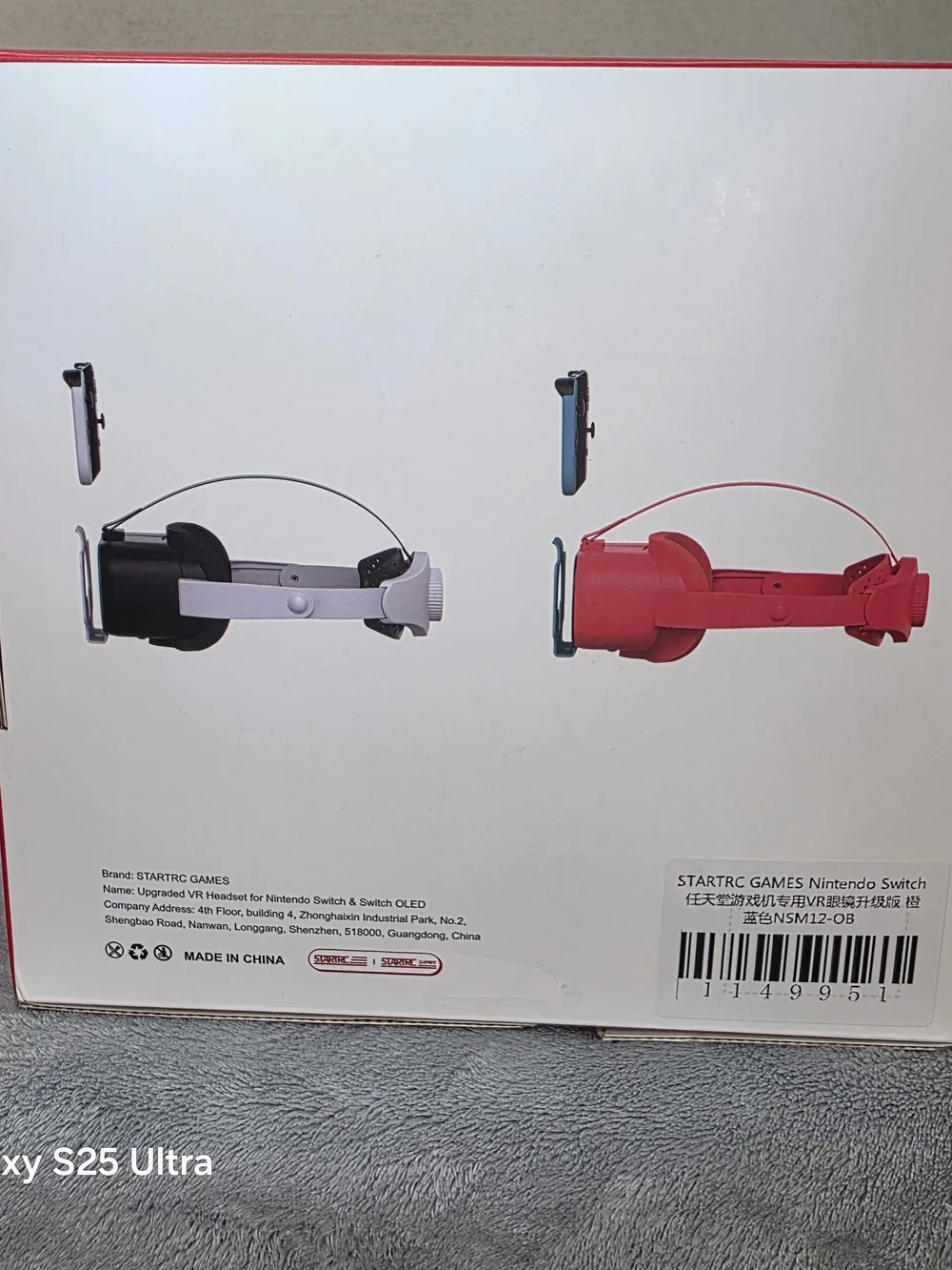 Upgraded Red VR Headset for Nintendo Switch
